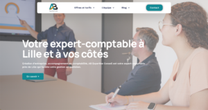 Nouveau site internet AB Expertise Conseil. Réalisation: agence Bleu Royal